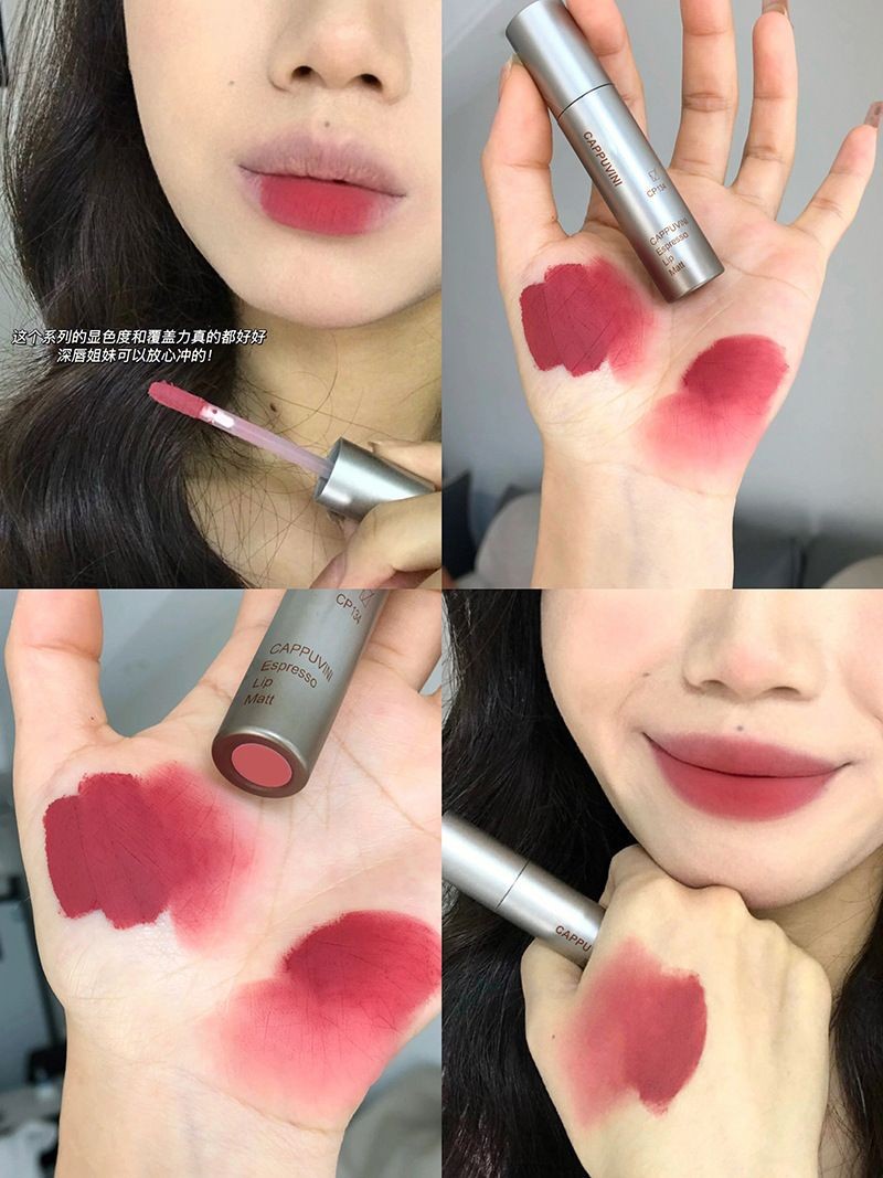 Matte lipstick lip gloss nude brown waterproof lip gloss long lasting