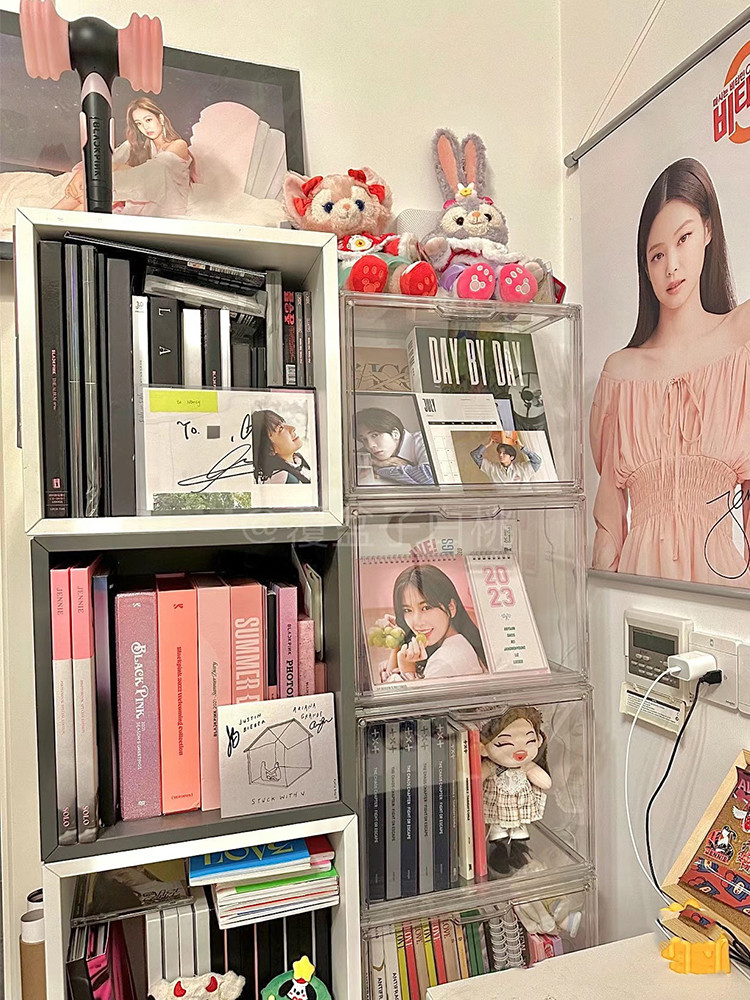 [in stock] Album Storage Box Dustproof cd Disc Display Rack Comic Book ...