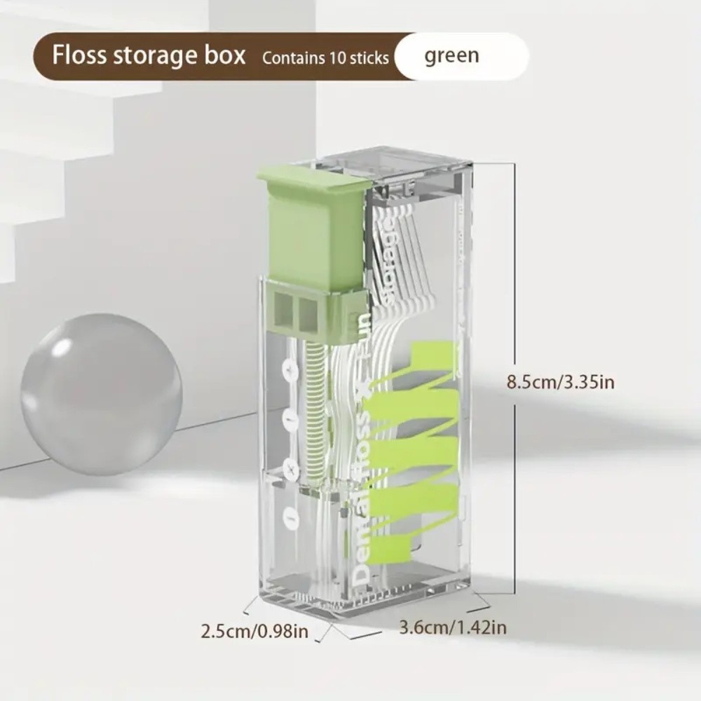 Portable Floss Dispenser Automatic Pop-Up Dental Floss Storage Box ...