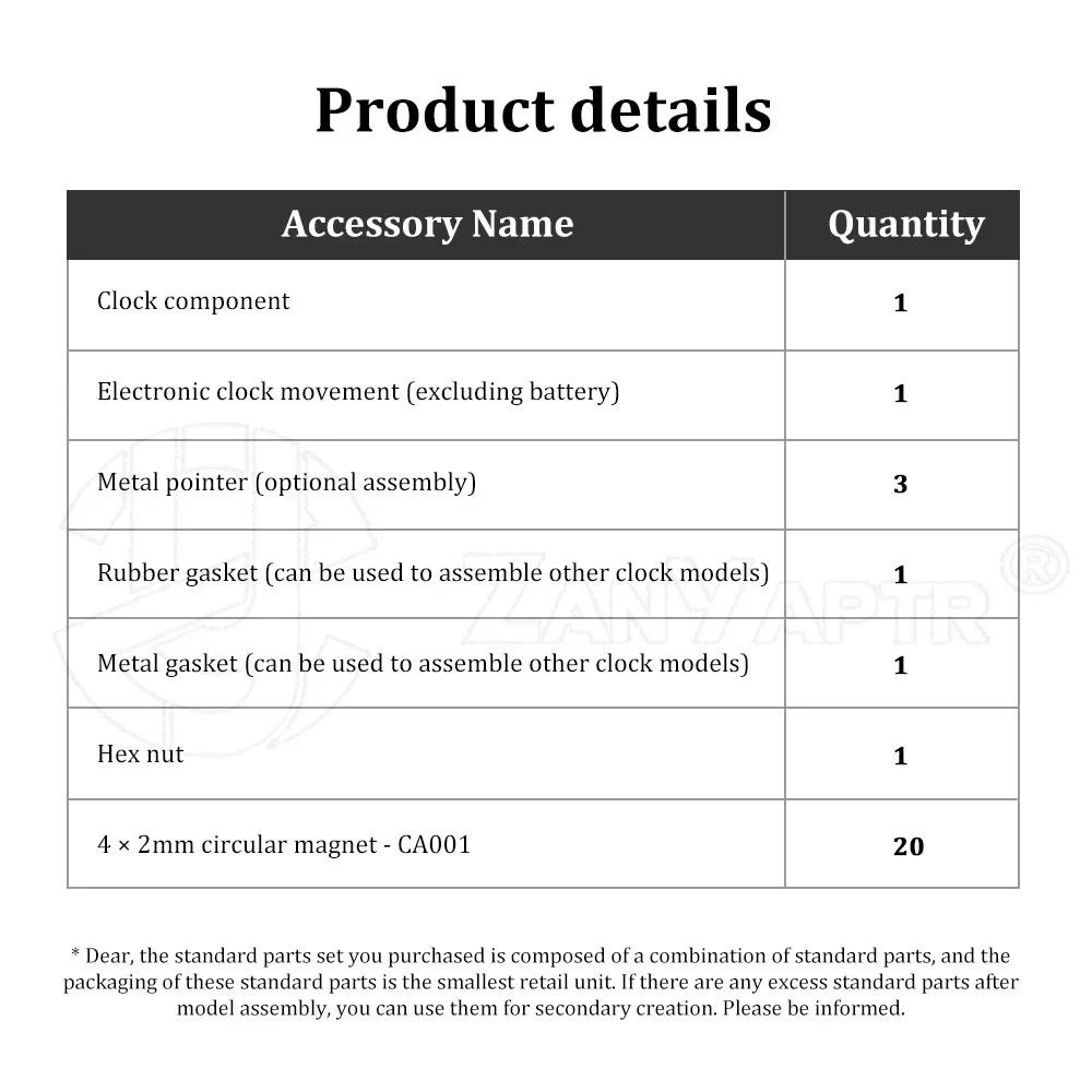 For Bambu Lab Geshihua Clock Components Kit ZH006 DIY Creative Model ...