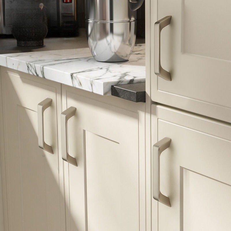 Modern Simple Silver Cabinet Handle Kitchen Drawer Handle Cabinet Door ...