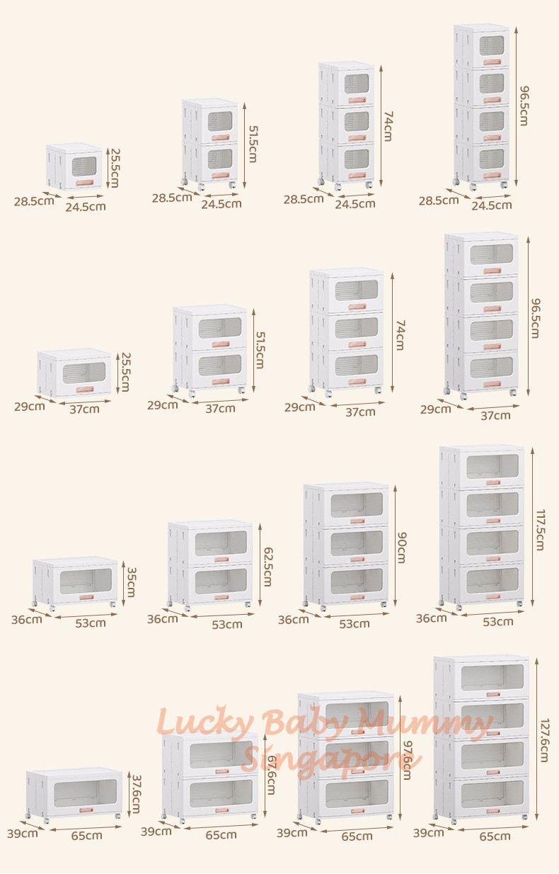 Stackable Storage Drawer Cabinet/Plastic Storage Drawers/Home Organizer ...