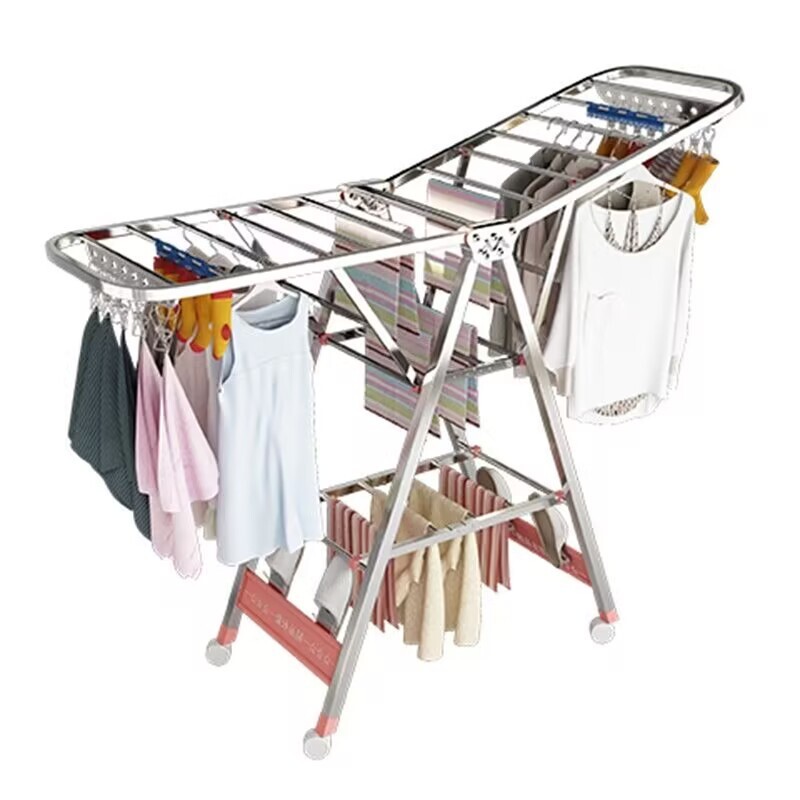 Drying Rack Foldable Clothes Stainless Steel Pipe Or Cloth Hanging ...