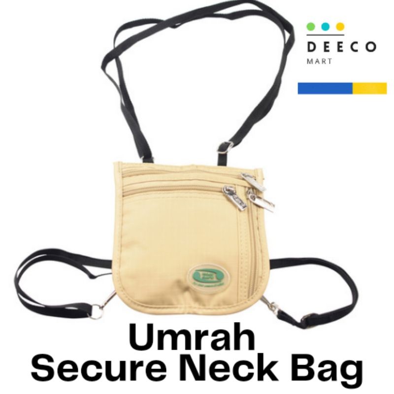 Mr. Gadget's Solutions® HAJJ & UMRAH - Sac De Voyage Et Sac Latéral - Coffre-fort De Voyage, Sécurité, Makkah, ISLAM, Sable, S