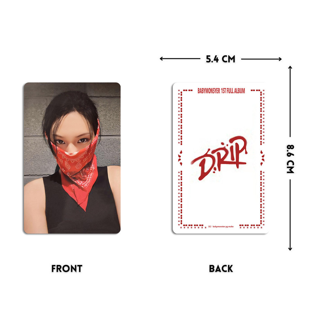 Kpop Idol BABYMONSTER Drip Album Photocards Shopee Singapore