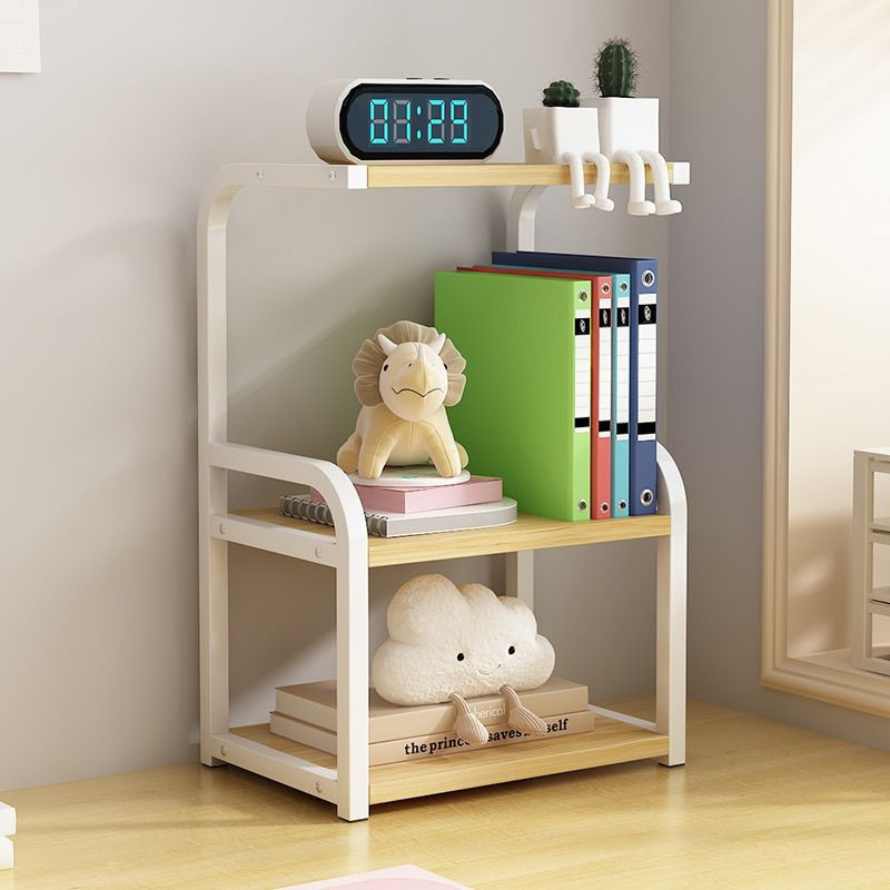 Desktop wrought iron bookshelf storage rack household storage rack ...