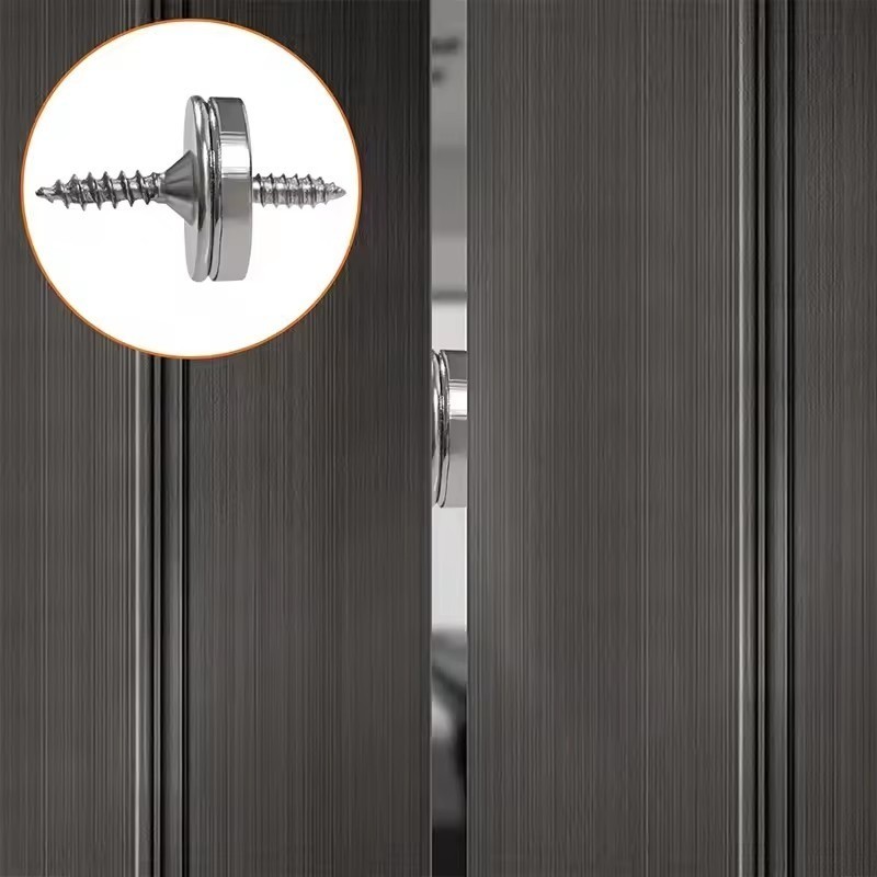 1/5Sets Hidden Magnetic Cabinet Snaps - Cupboard Door Magnet Clasps ...