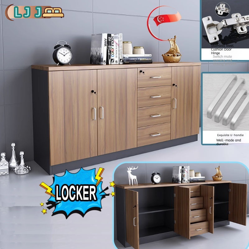 Storage Cabinet Office Low File Bookshelf Employee Office Lockable File ...
