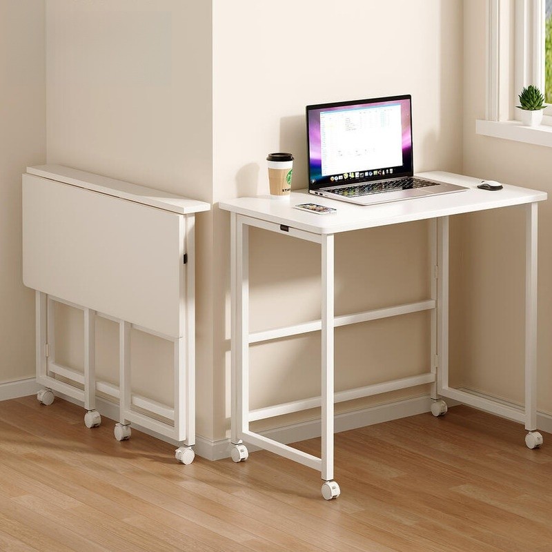 Folding Table Mobile Desk Small Sized Household Study Table Computer ...