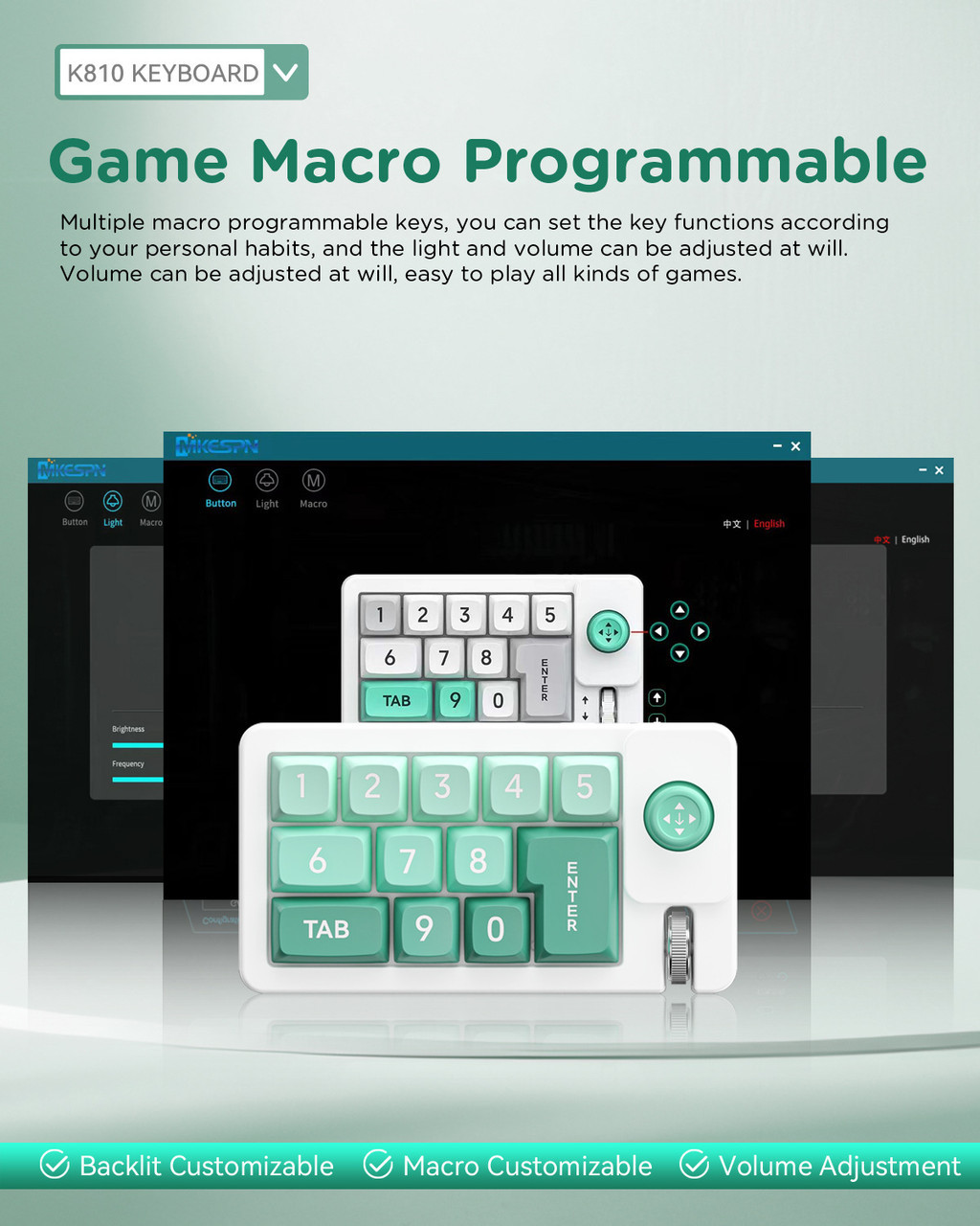 12-Key Mechanical Numeric keypad with Joystick & Scroll Wheel - Hot ...