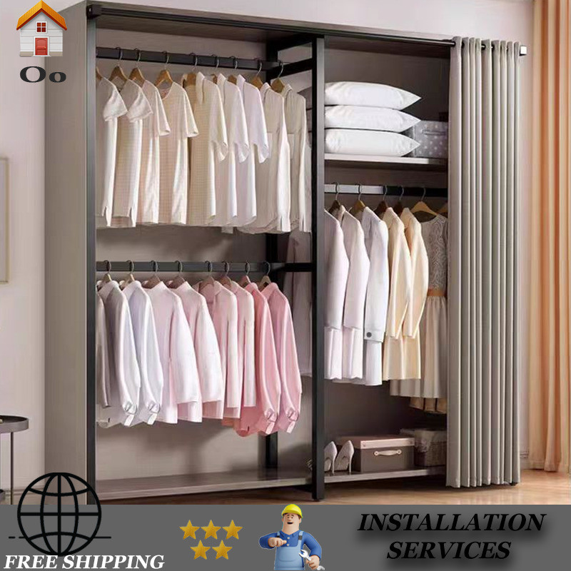 Oo Storage Rack Bedroom Household Thickened Or Hanger Multi-functional ...