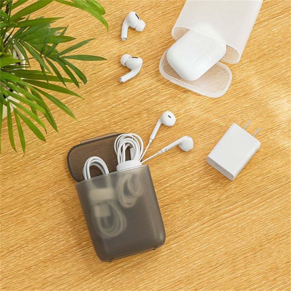 Household Desktop Cable Management Box Data Cable Storage Box Phone ...
