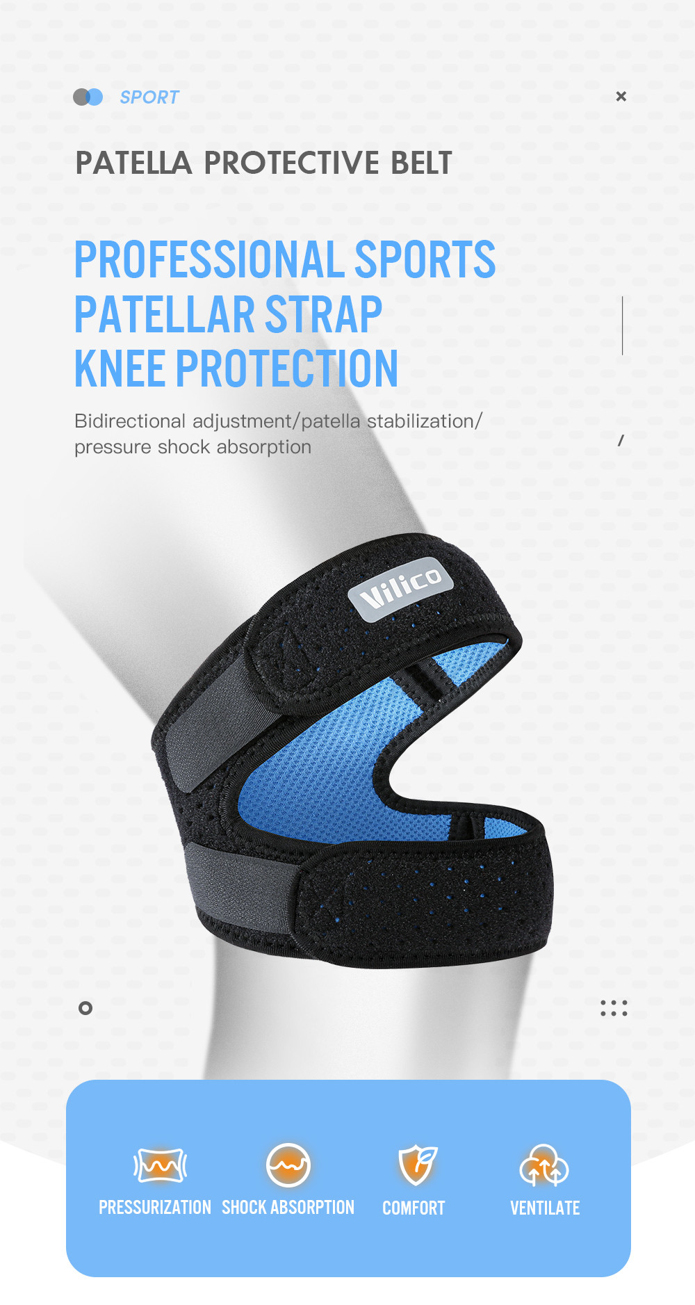 1Pcs Band Strap,Adjustable Iliotibial, Knee,Thigh, Hip & ITB Syndrome ...