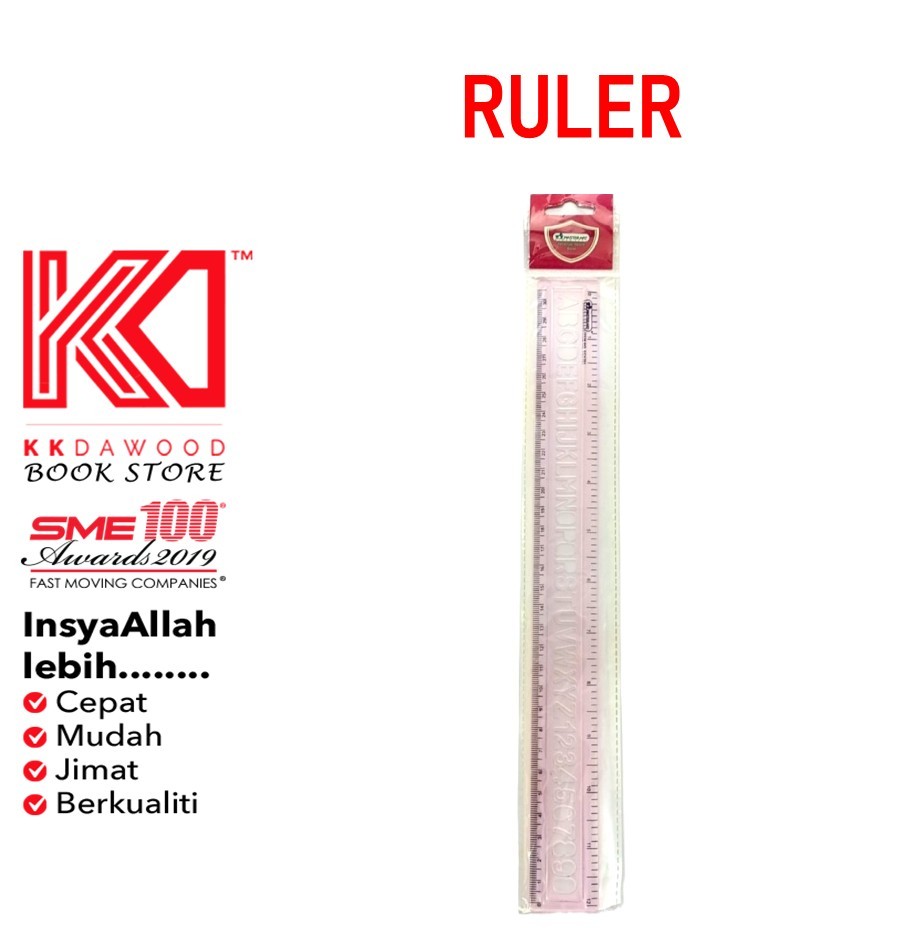 [KKD] MasterArt: Ruler (Alphabet & Numbers) | Shopee Singapore