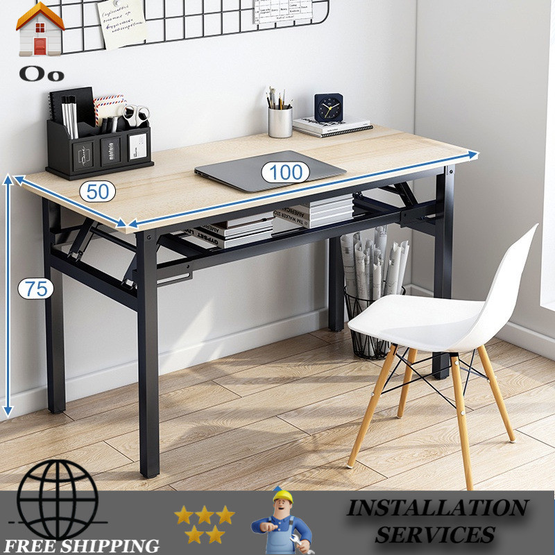 Abla Oo Computer Table Long Folding Simple Dining Household Rental ...