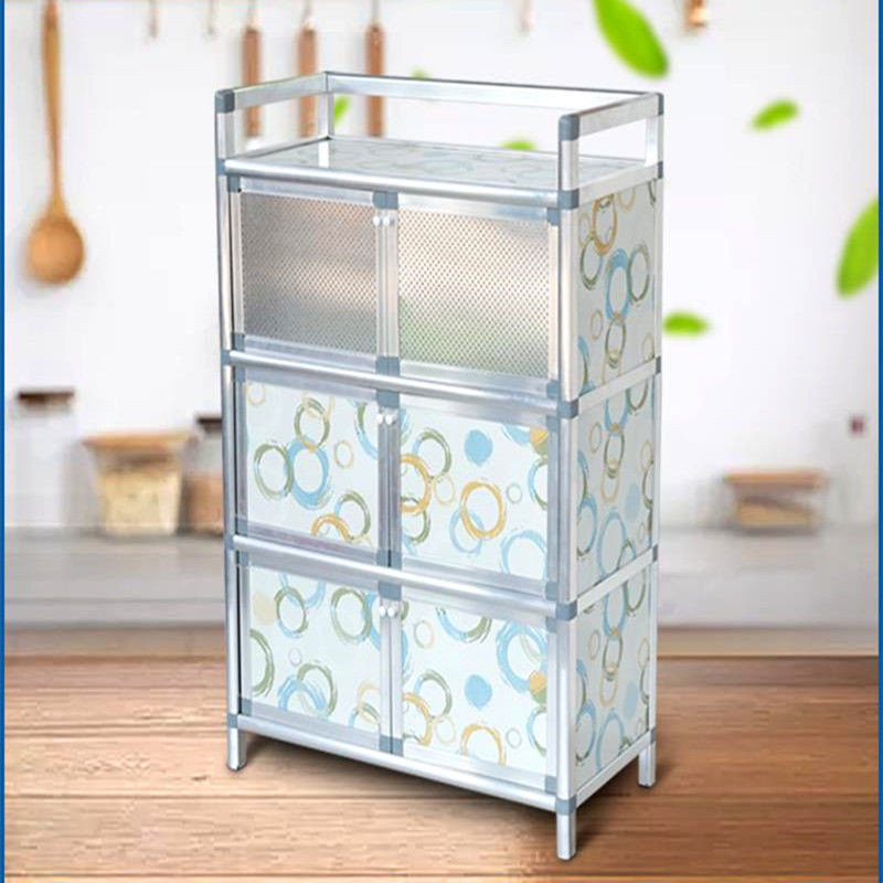 ⚜️ Rental House Locker Cabinet Tableware Cupboard Small Aluminum Alloy ...