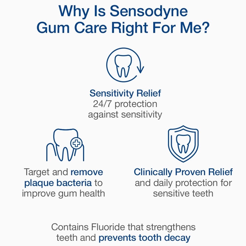 [4 Pack] SENSODYNE Toothpaste Daily Care, 24/7 Tooth Sensitivity ...