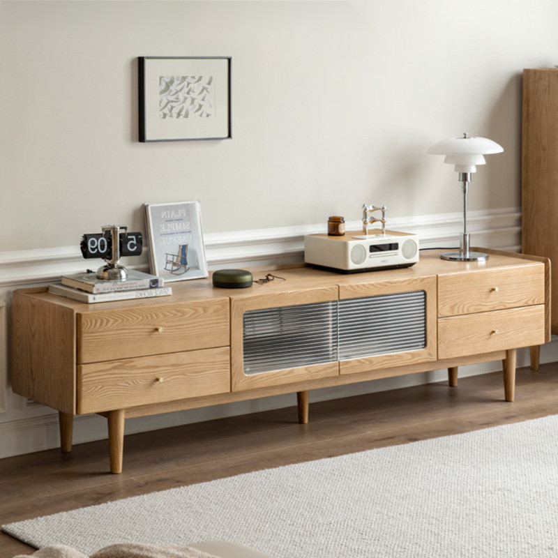 Solid Wood TV Console Living Room TV Cabinet Tv Console Cabinet Storage ...