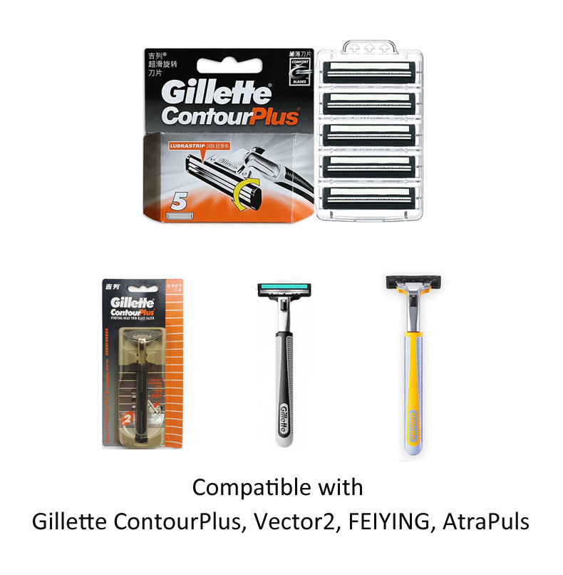 Gillette Contour Plus Razor Head 5 Pcs/Pack | Shopee Singapore