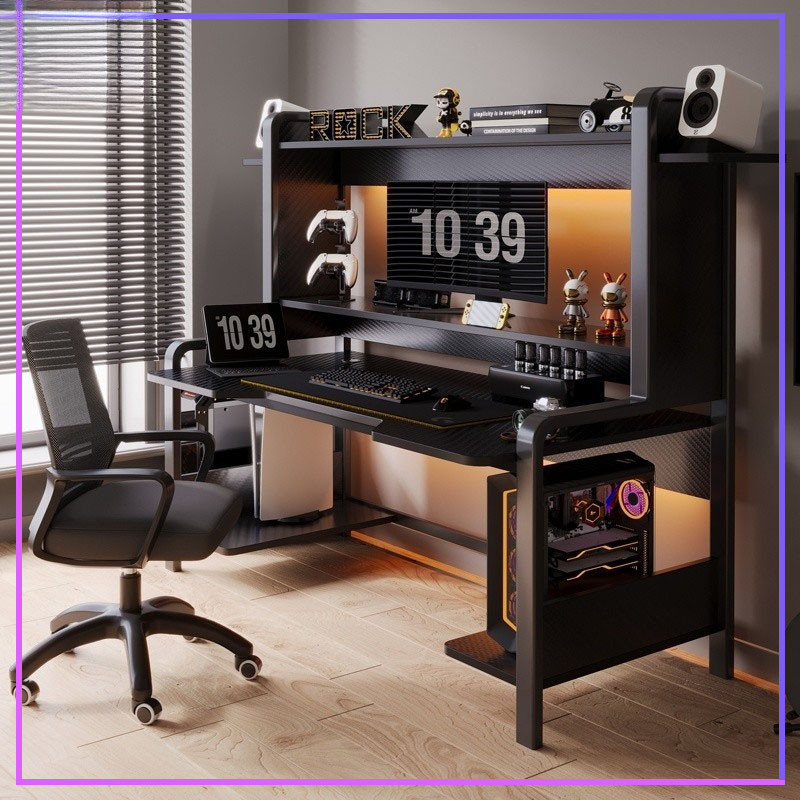 Computer Table Desktop Hole Board Gaming Table And Chair Combination ...