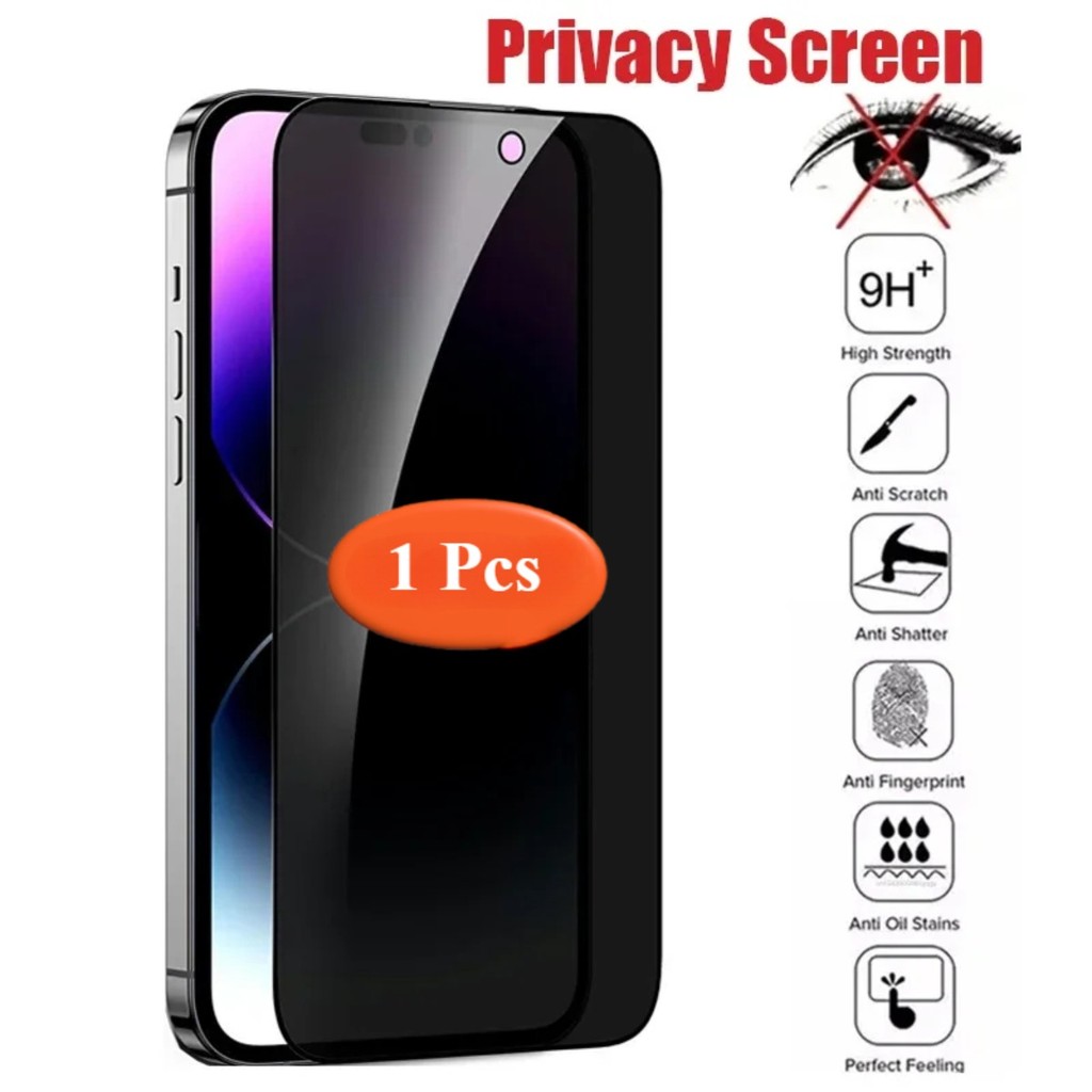 Lot Of Tempered Glass Privacy Screen Protectors For IPhone X, XS, XR, 11, 12