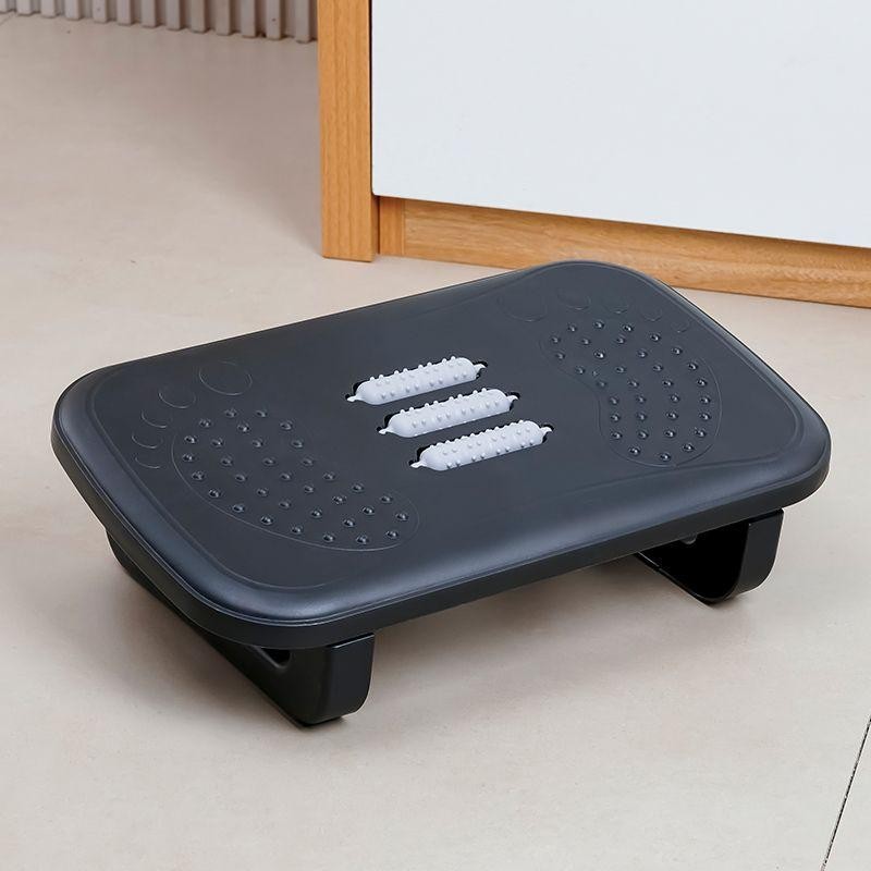 Under Desk Footrest Ergonomic Foot Stool with Massage Rollers Desk Leg ...