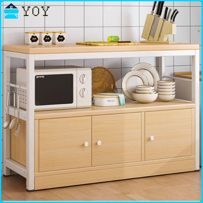 Kitchen Rack Floor Household Wall-mounted Integrated Dining Side ...