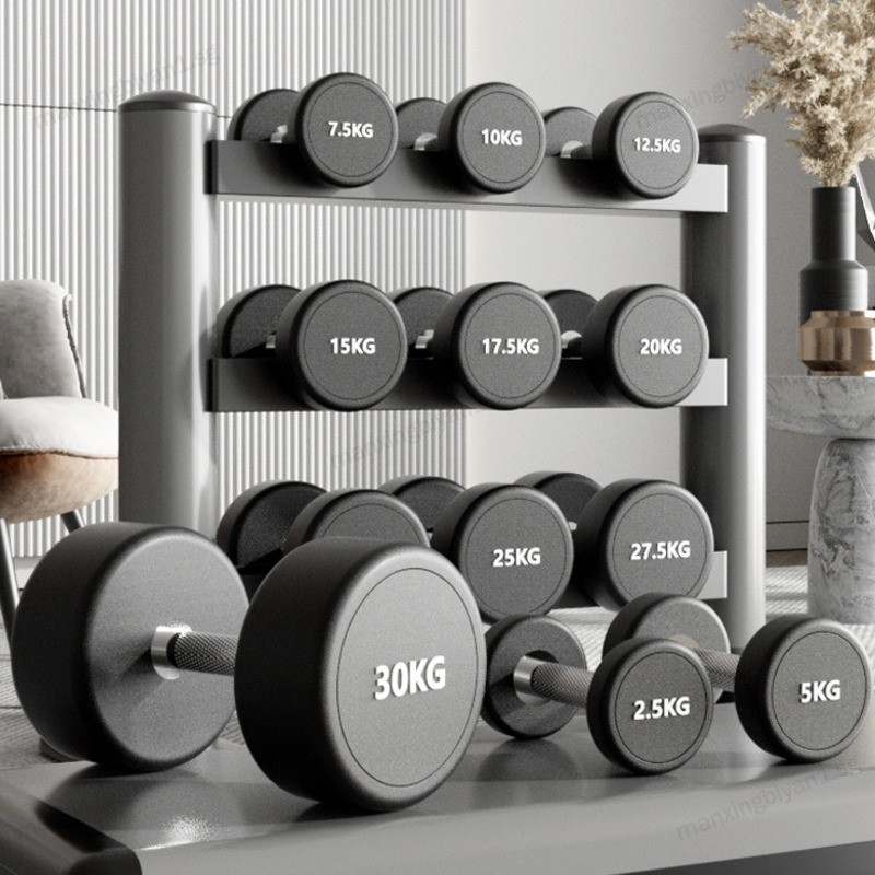 Dumbbell Encapsulation Iron Commercial Rotundity Adjustable Dumbbell ...
