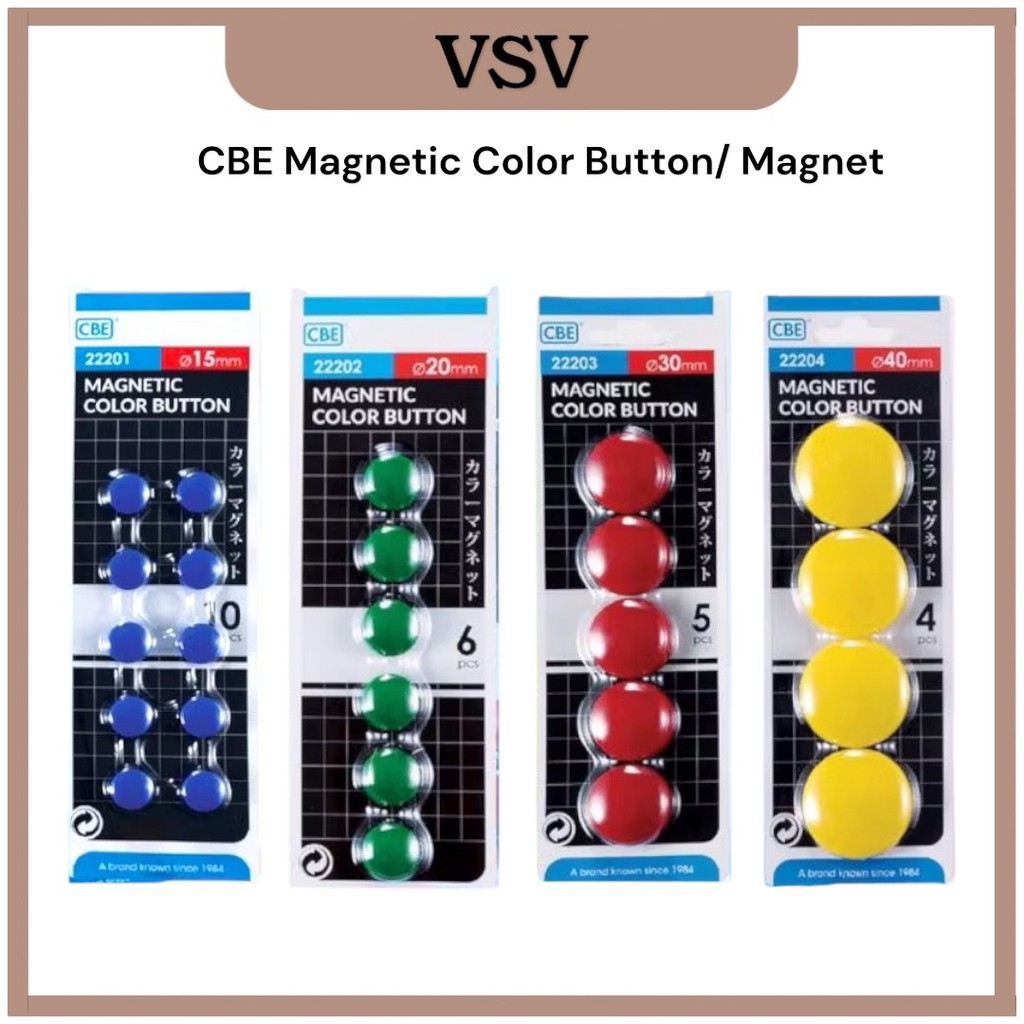 CBE Magnetic Color Button/ Magnet | Shopee Singapore