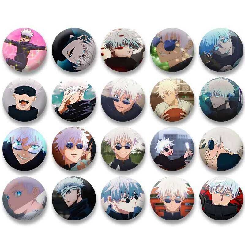 Creative Trendy Anime Character Gojo Satoru Badge Cute Cartoon Cosplay ...