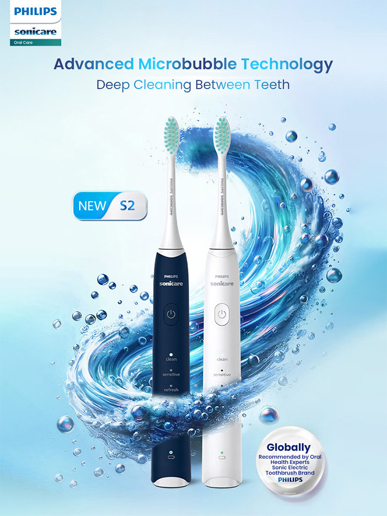 Philips New S2 Sonicare Electric Toothbrush HX2418 | Shopee Singapore