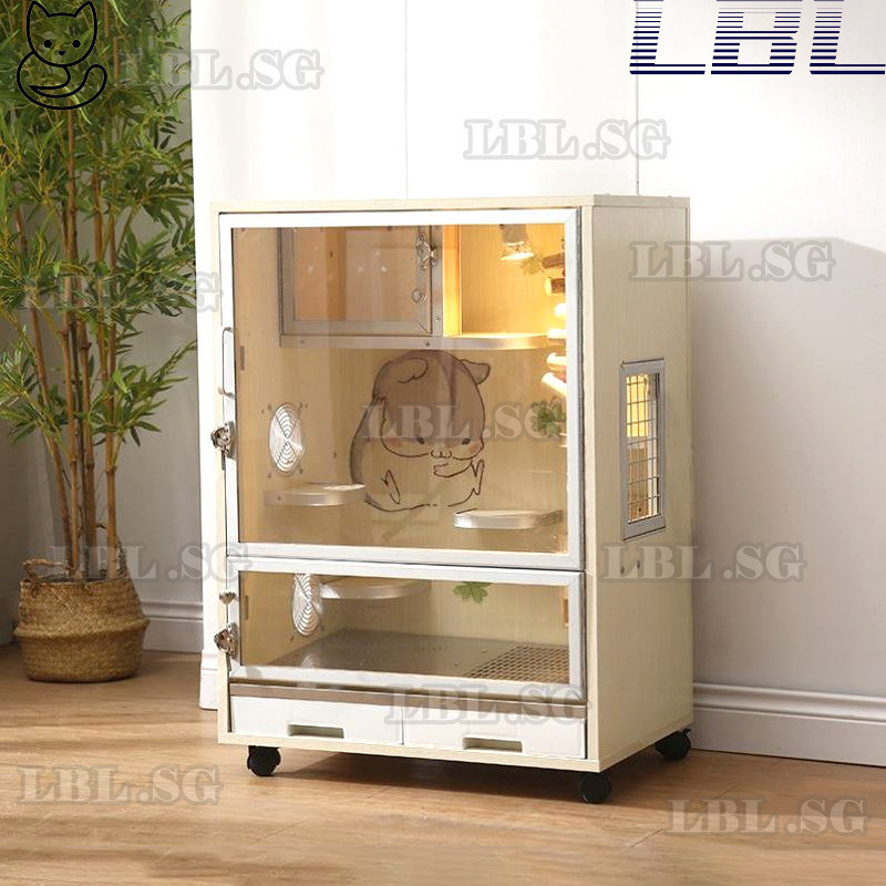 Picture of Hamster Cage Chinchilla Cabinet Cage Solid Wood Environmental ...