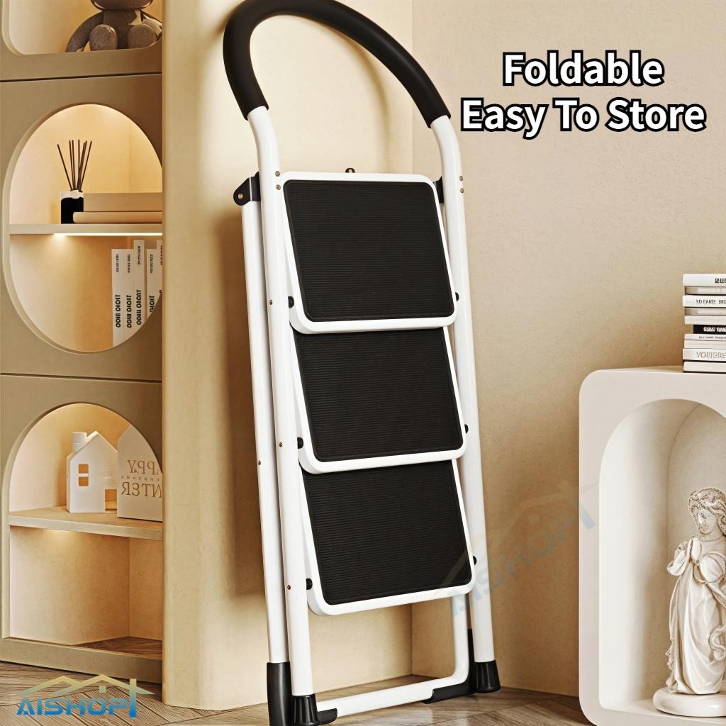 [SG Seller]Thickened Foldable Ladder Step Not Deformable Durability ...