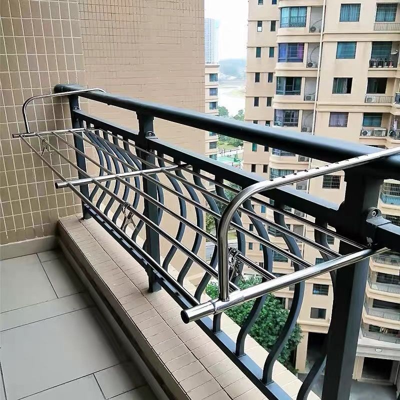 Stainless Steel Window Clothes Drying Rack, Multi-functional Window ...