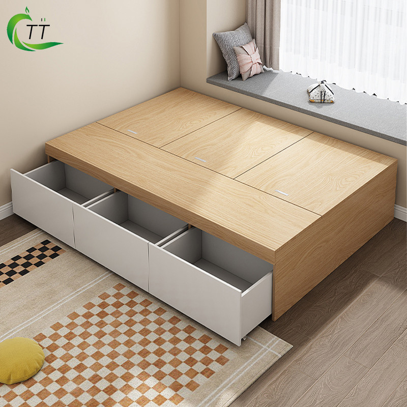 TT Bed Frame Tatami Without Backrest Storage High Box Without Headboard ...