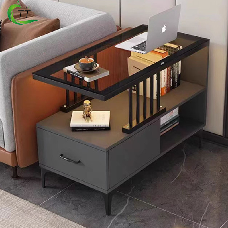 TTKK Coffee Table Simple Light Luxury Against The Wall Sideboard Small ...