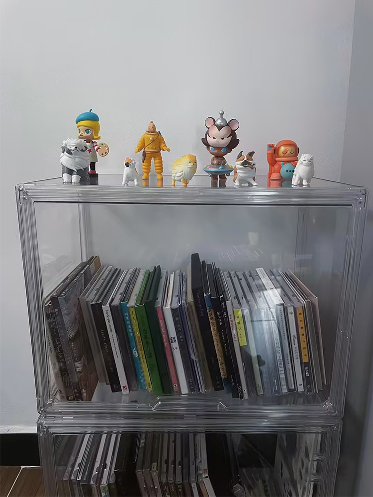 [in stock] Album Storage Box Dustproof cd Disc Display Rack Comic Book ...