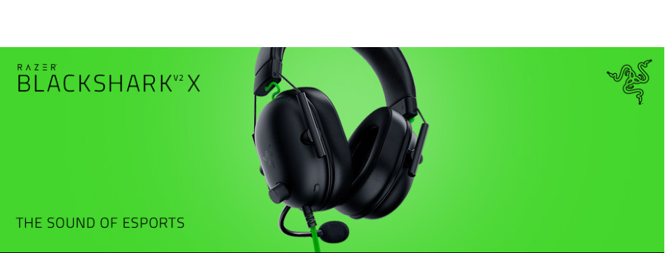 Razer BlackShark V2 X — Multi-platform wired esports headset with 7.1 ...