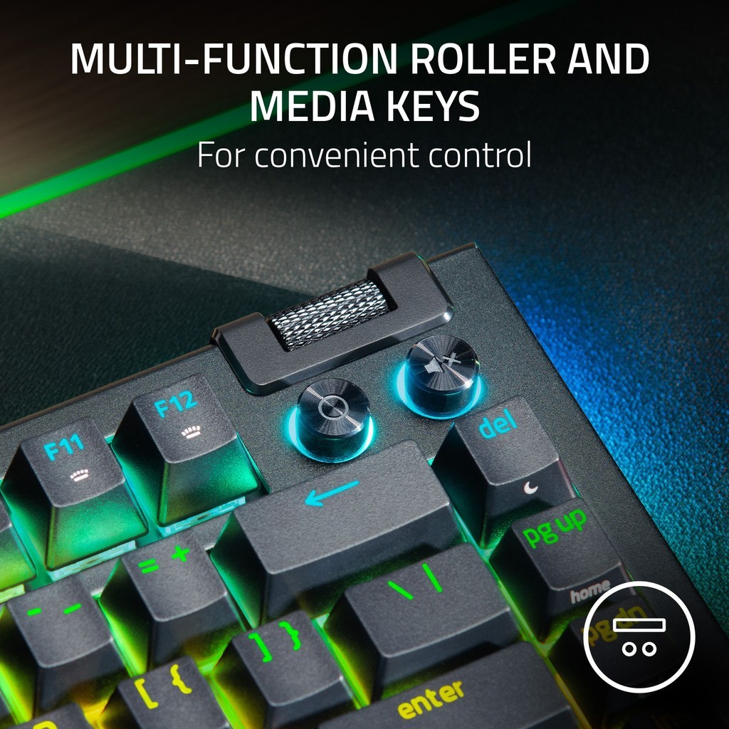 Razer BlackWidow V4 75% - US Layout Hot-swappable Mechanical Gaming ...