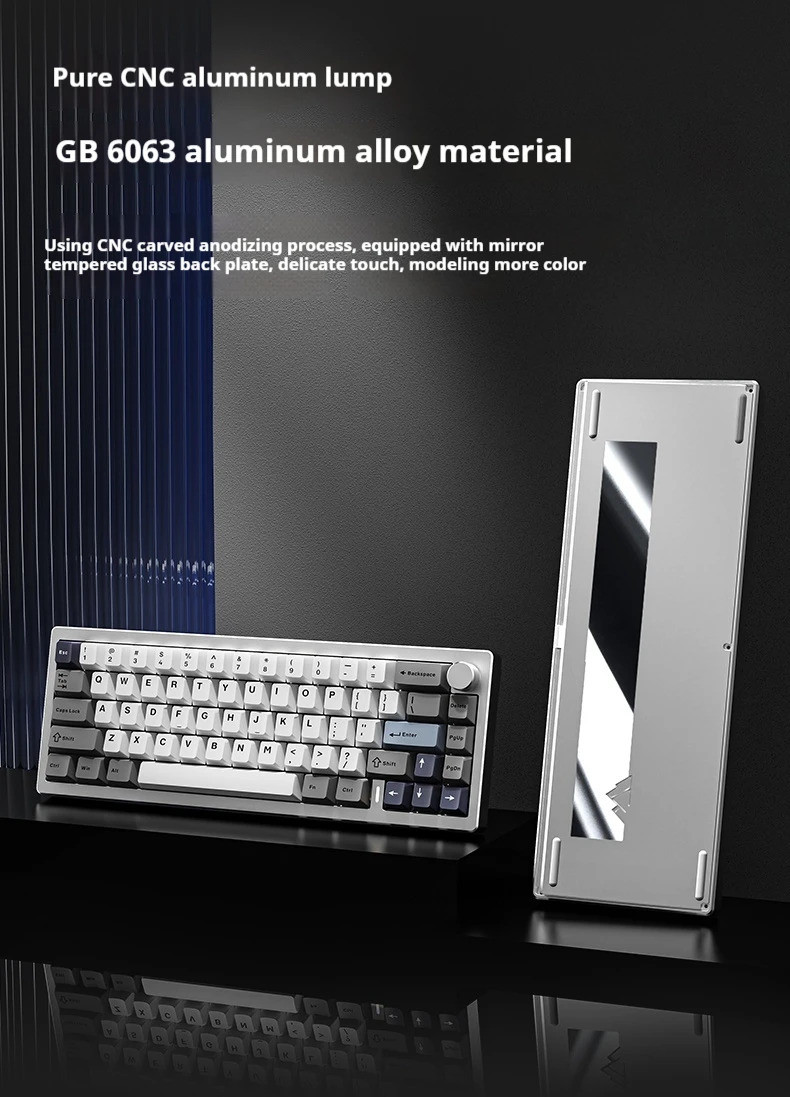 YUNZII KEYNOUO AL68 Wireless Mechanical Keyboard Tri-mode Hot Swap ...