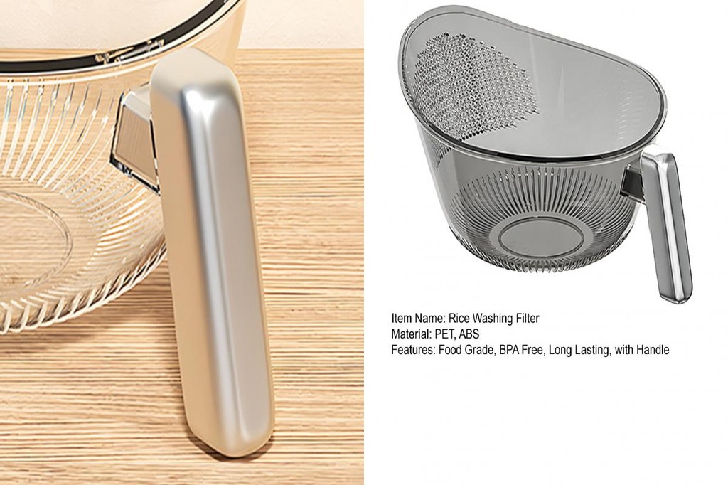 {BIG} Rice Washing Filter Stable Base Colander Capacity Rice Washer ...