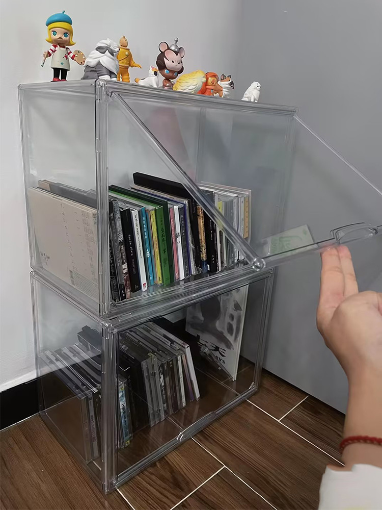 [in stock] Album Storage Box Dustproof cd Disc Display Rack Comic Book ...
