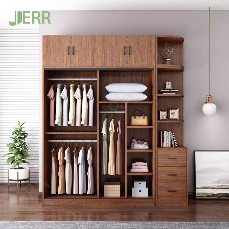 Home Bedroom Sliding Door Locker Simple Modern Large Capacity Wardrobe ...