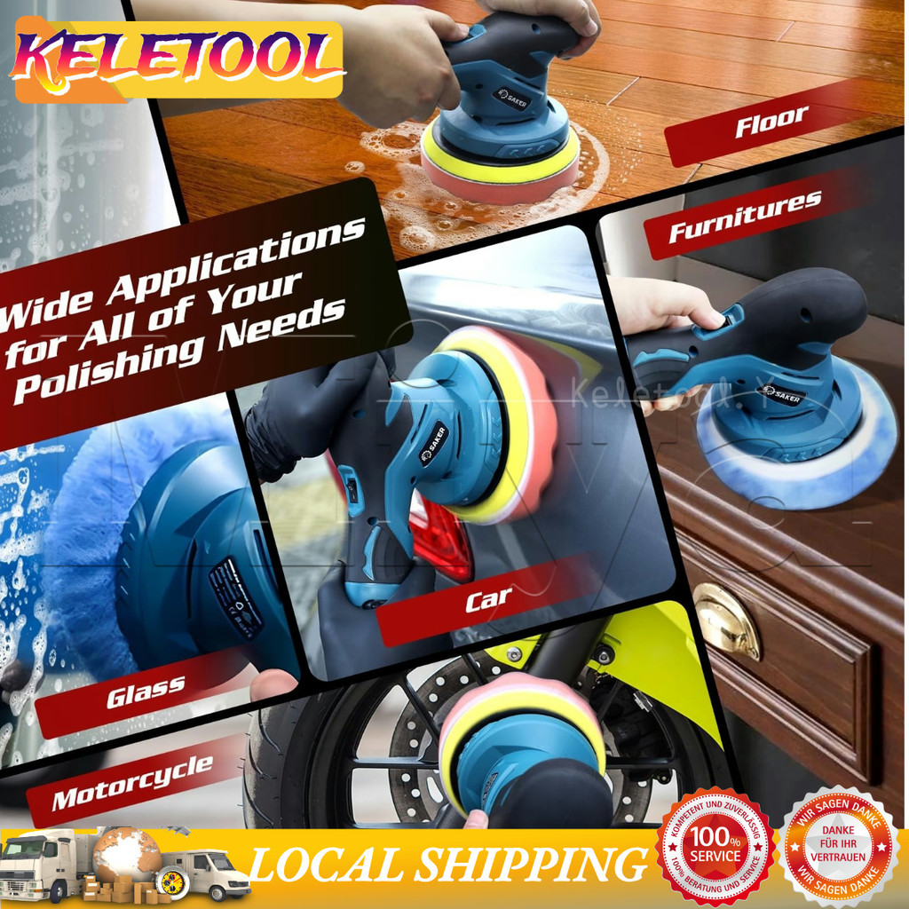 SG Send 18v Cordless Car Buffer Polish Machine Electric Cars Polisher ...