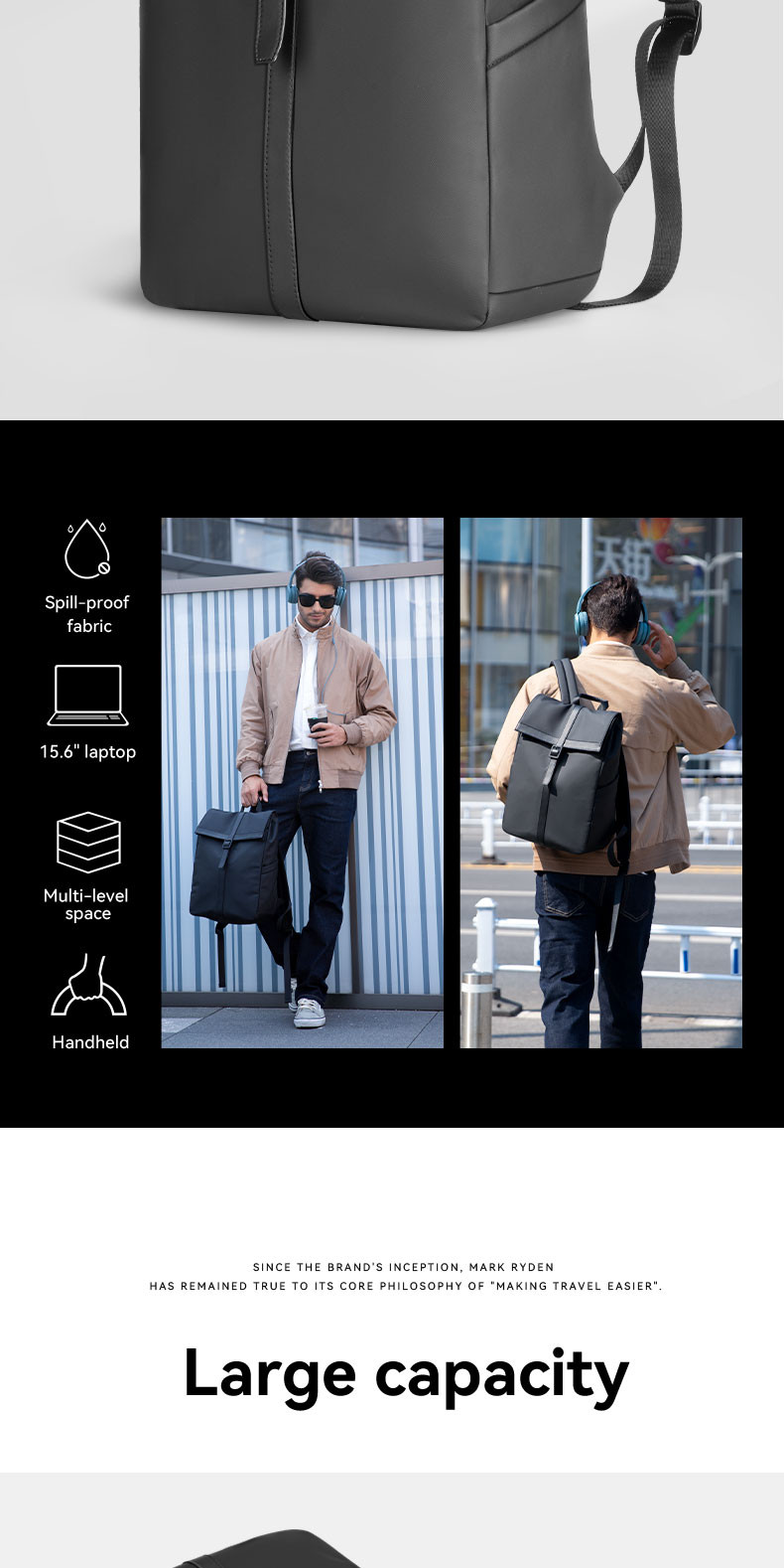 MARK RYDEN Laptop Backpack Light Travel | Shopee Singapore
