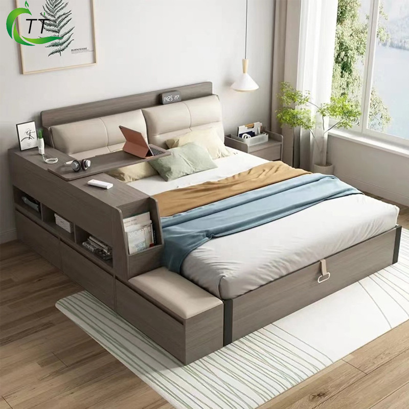 TT Bed Frame 2024 New Modern Minimalist Small Household Tatami High Box ...