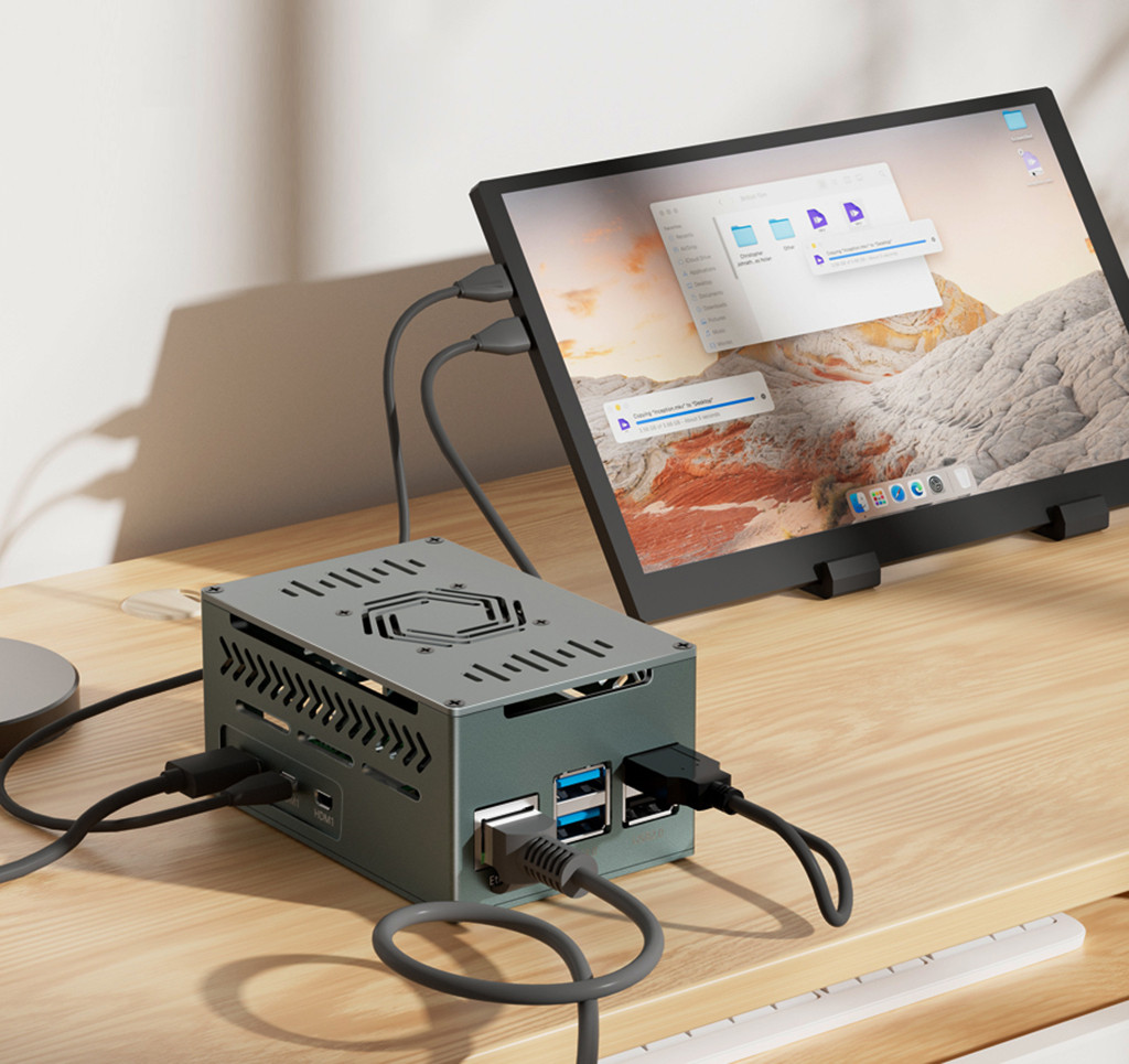 JMT Aluminum Case For Raspberry Pi 5 With 4010 PWM Fan And Copper ...