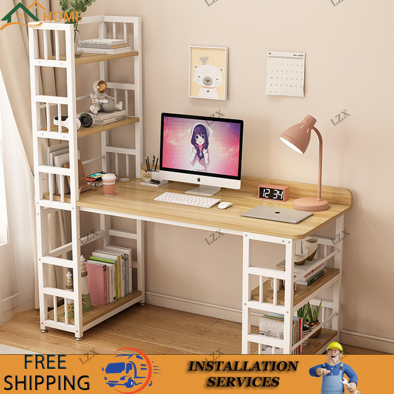 Study Table With Bookshelf Combined Computer Home Bedside Study ...