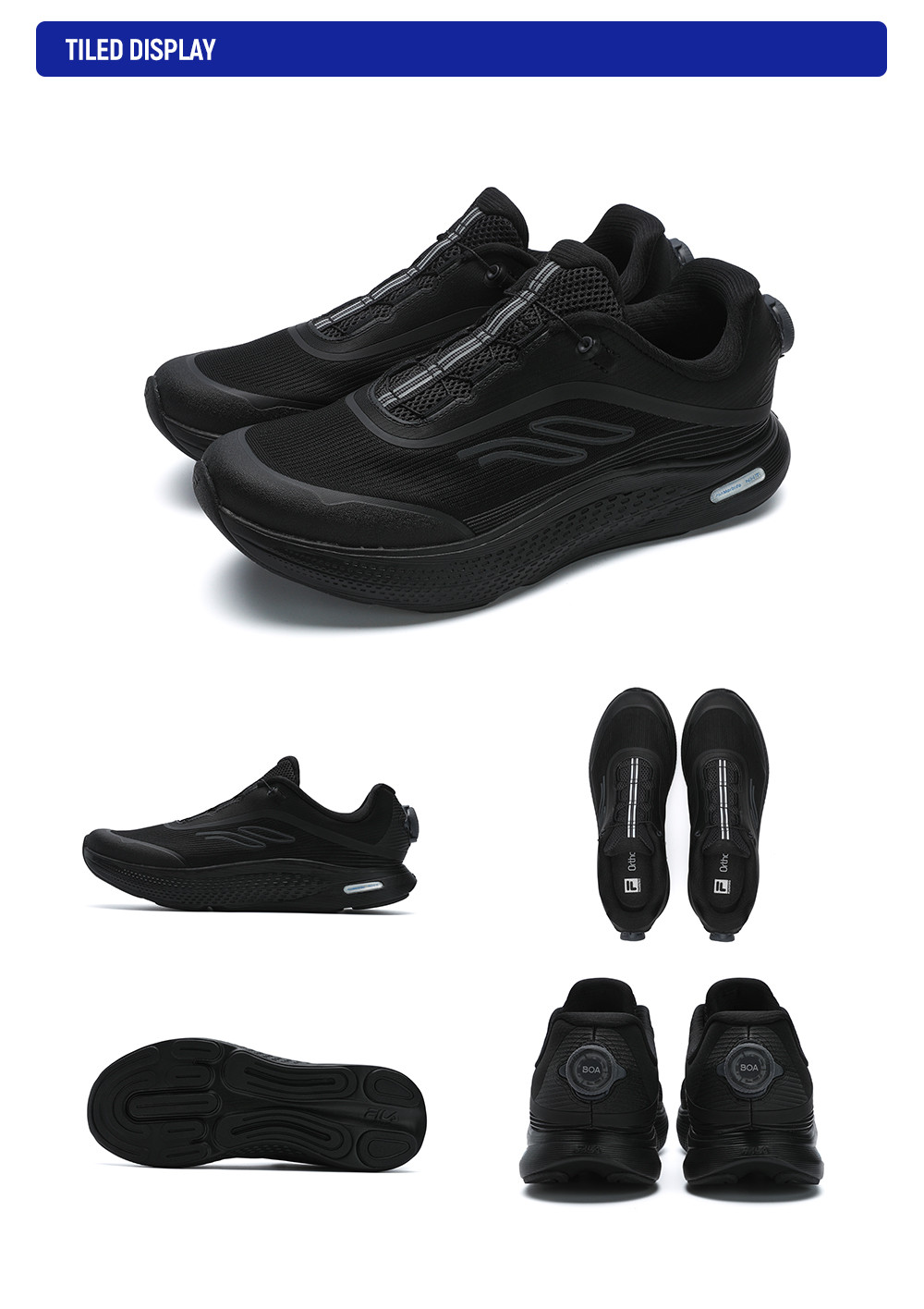 FILA CORE ATHLETICS BOA NUVOLE JOG Men Sneakers (Black / Grey) | Shopee ...
