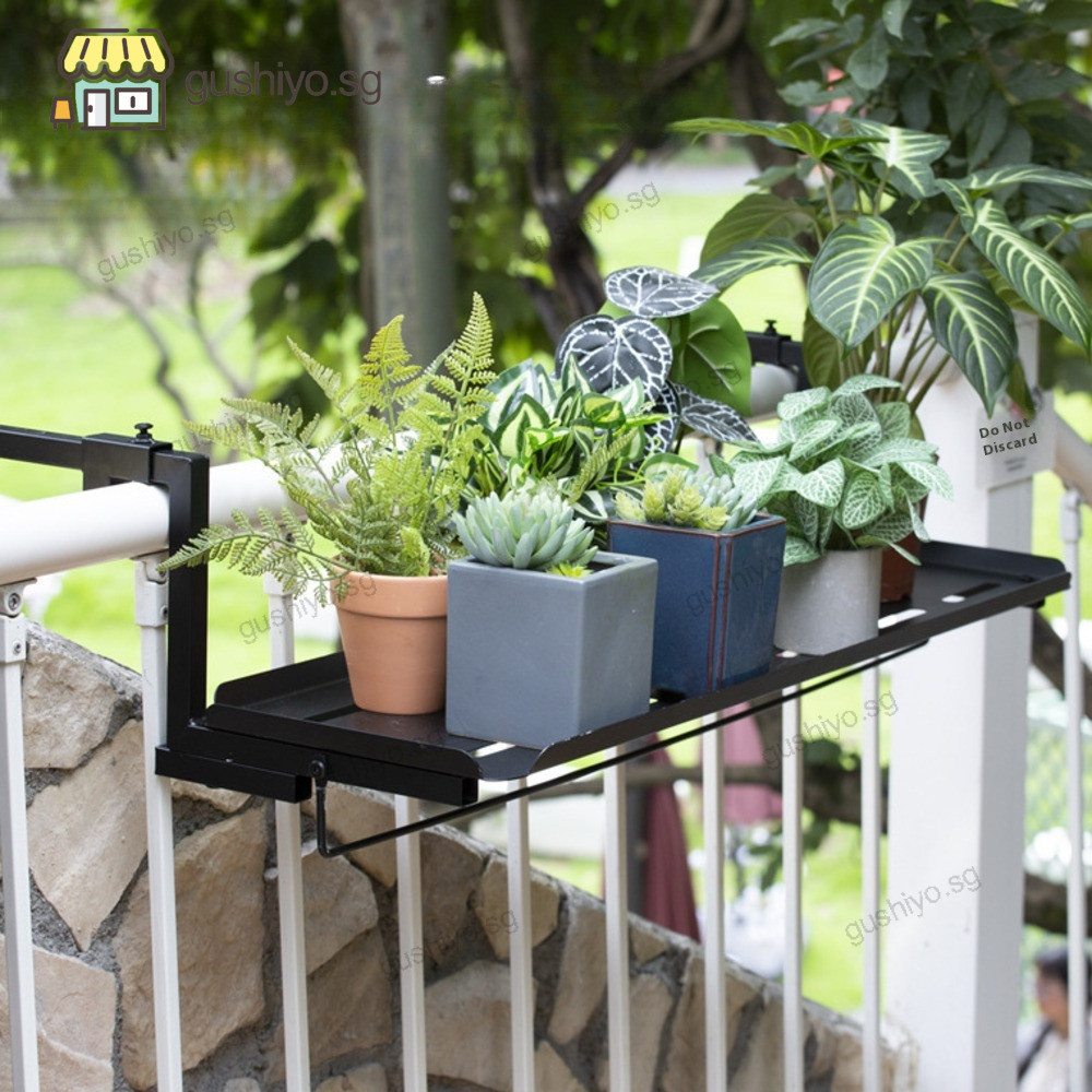 Hanger Flower Rack Rack Iron Flower Storage Balcony Guardrail Window ...
